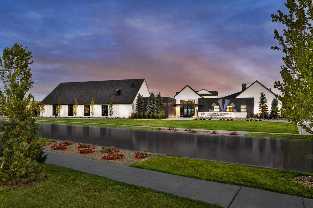 Come see the new Dry Creek Ranch Community Center—featuring a luxury clubhouse, pool, fitness center, and outdoor recreation in the Boise Foothills.